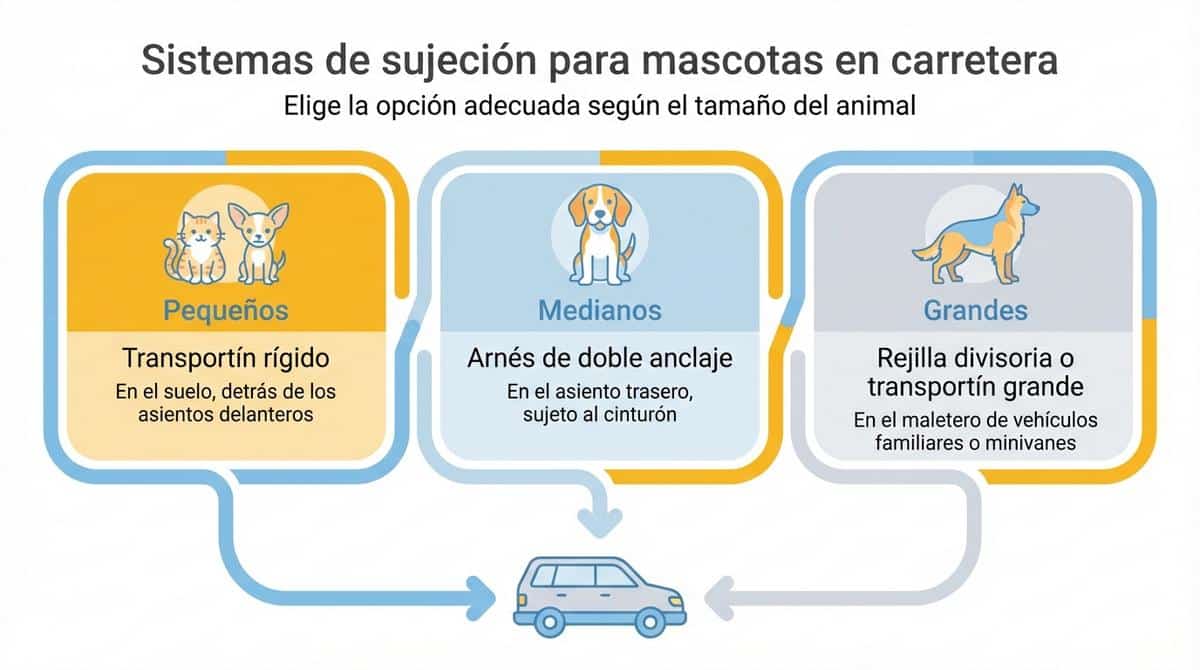 Infografía con los pasos para reservar un transfer privado en Málaga con mascotas.